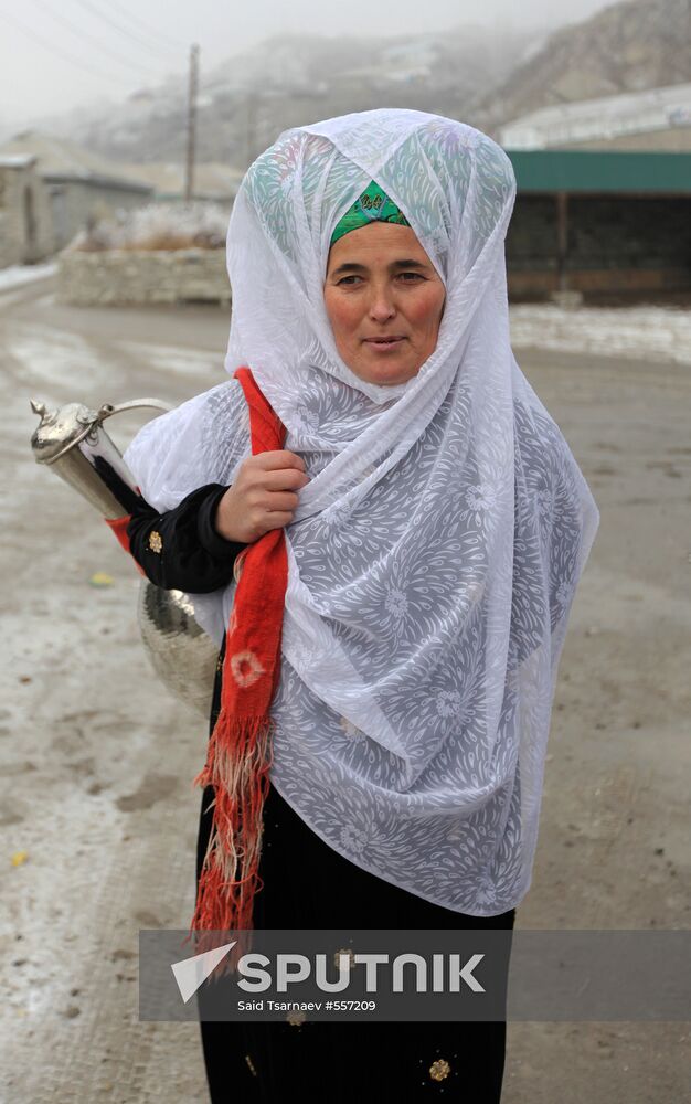 Dweller of Andi high-mountain village