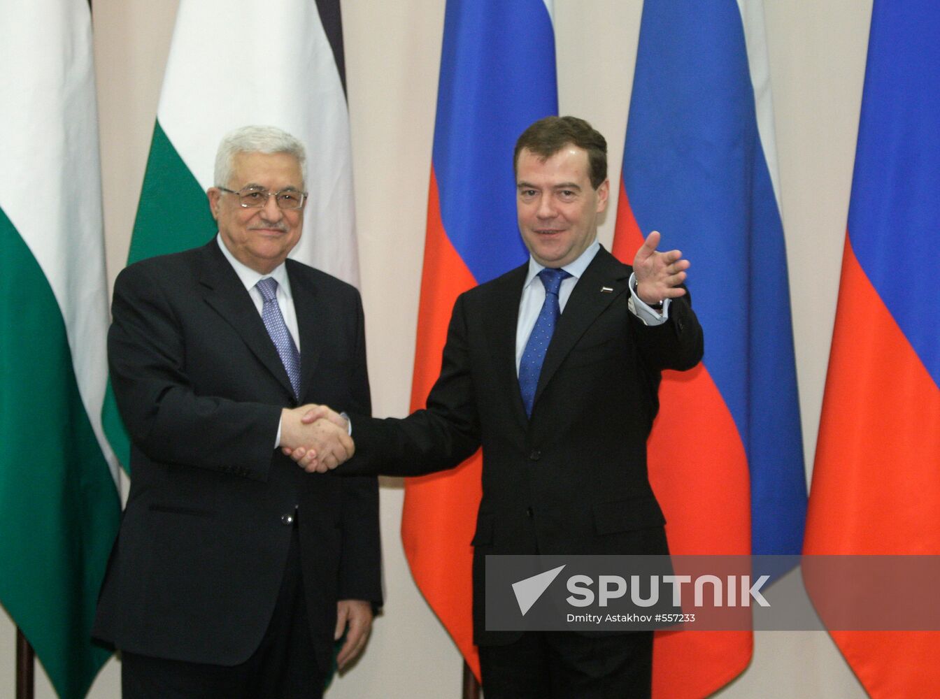 Dmitry Medvedev, Mahmoud Abbas meet in Sochi