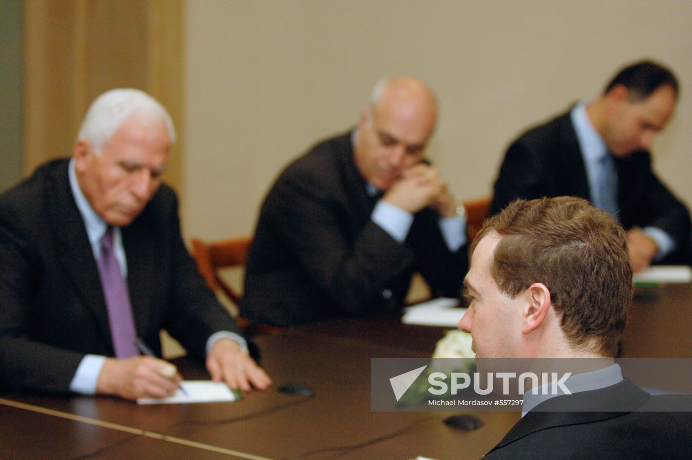 Dmitry Medvedev, Mahmoud Abbas meet in Sochi