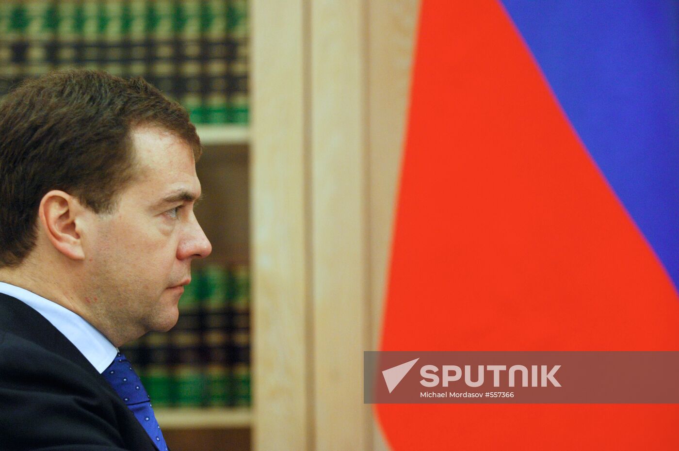 Dmitry Medvedev meets with Taimuraz Mamsurov
