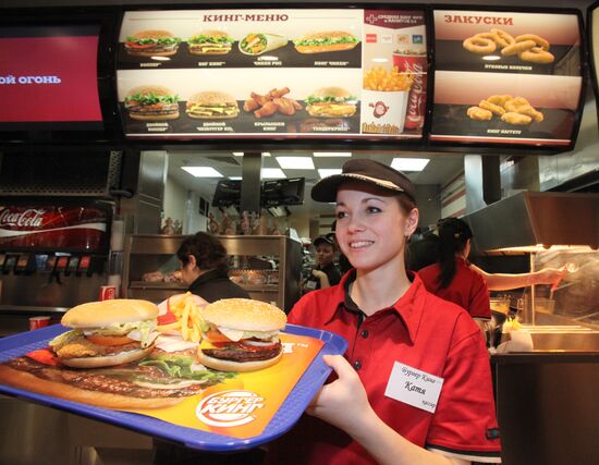 Burger King opens its first restaurant in Moscow