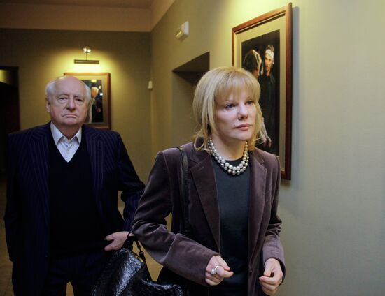 Mark Zakharov with his daugther Alexandra Zakharova