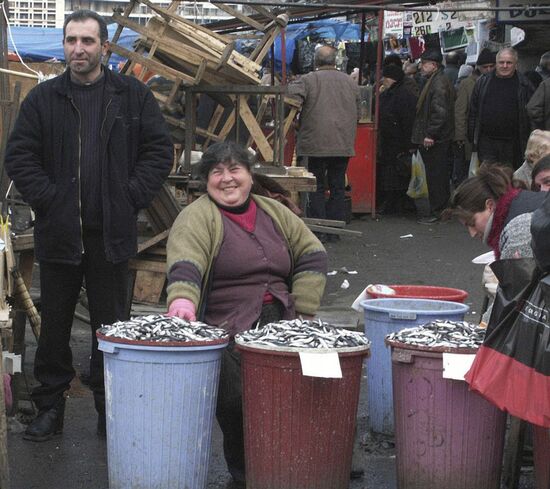 Street vendors in Tbilisi