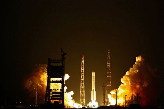 Proton-M. Satellite. launch