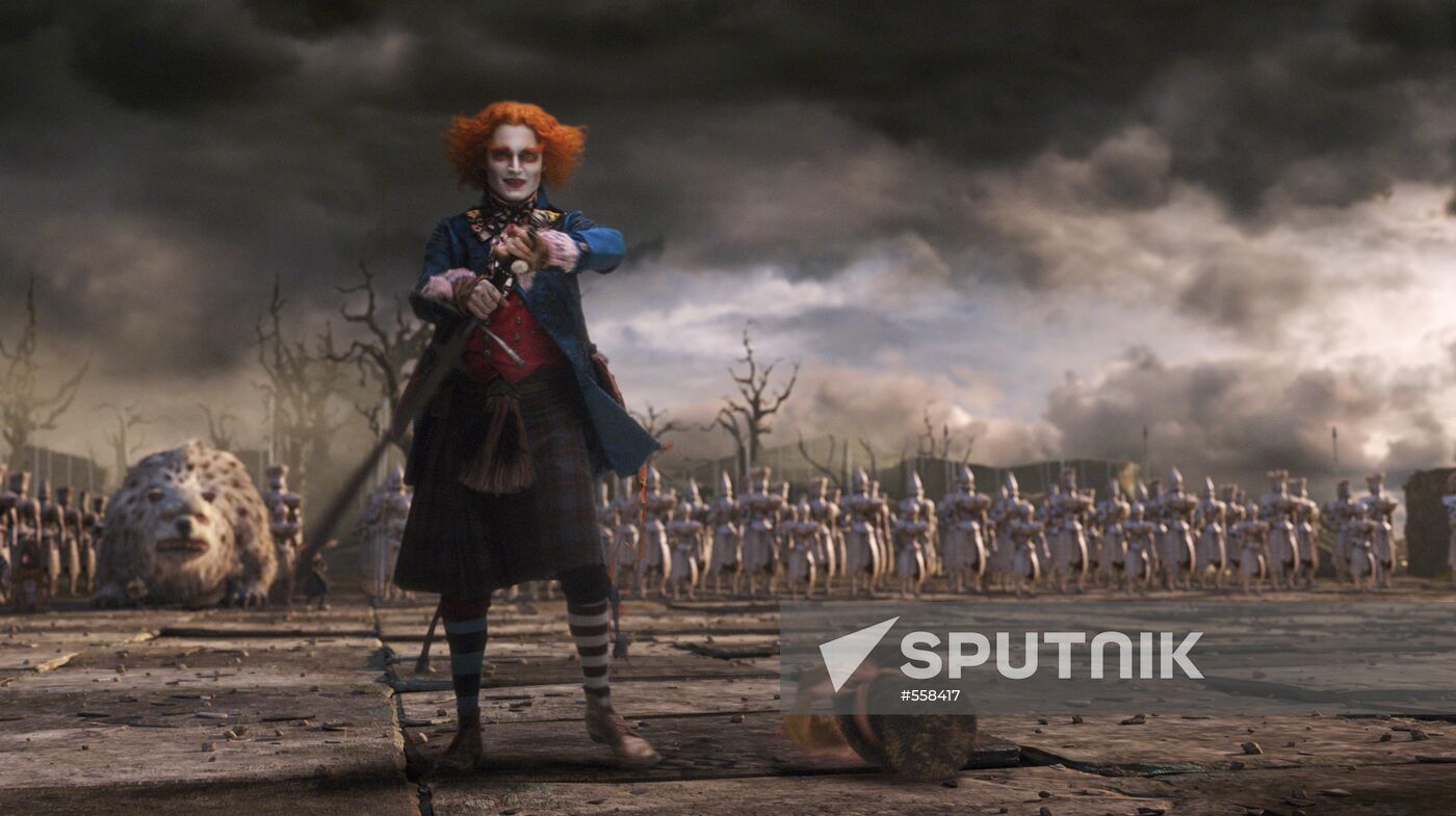 Stills from "Alice in Wonderland" directed by Tim Burton