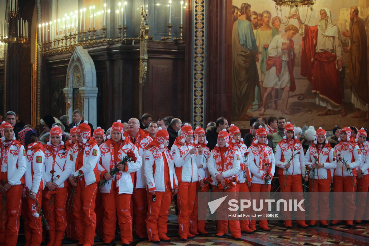 Savior Cathedral hosts Russia's Vancouver Olympians