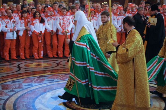 Savior Cathedral hosts Russia's Vancouver Olympians