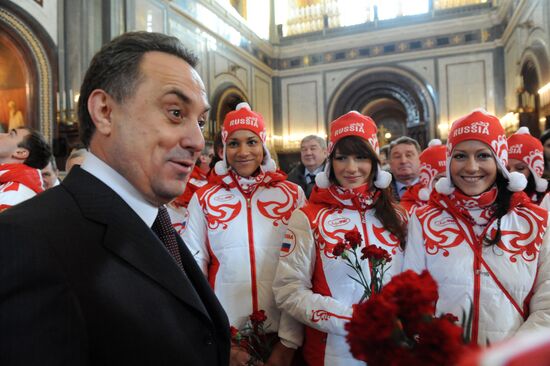 Savior Cathedral hosts Russia's Vancouver Olympians