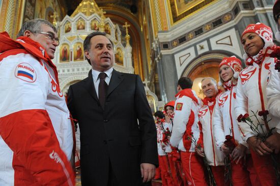 Savior Cathedral hosts Russia's Vancouver Olympians