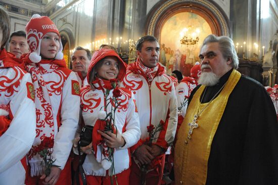 Savior Cathedral hosts Russia's Vancouver Olympians