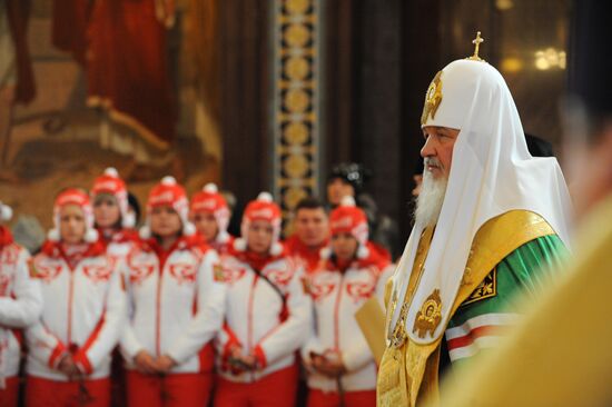 Savior Cathedral hosts Russia's Vancouver Olympians