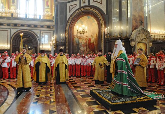 Savior Cathedral hosts Russia's Vancouver Olympians