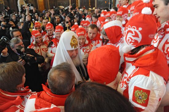 Savior Cathedral hosts Russia's Vancouver Olympians