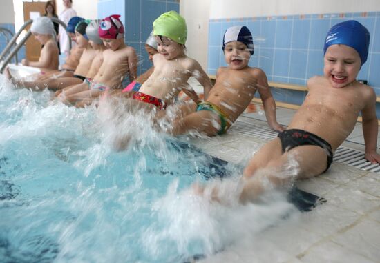 Tempering group at Kaliningrad's kindergarten