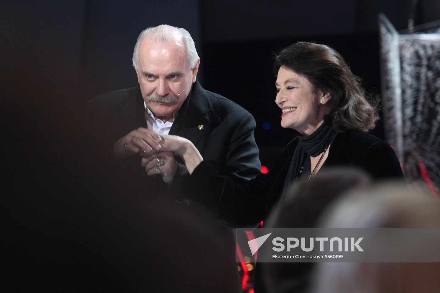 Nikita Mikhalkov and Anouk Aimée