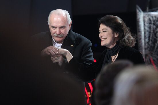 Nikita Mikhalkov and Anouk Aimée