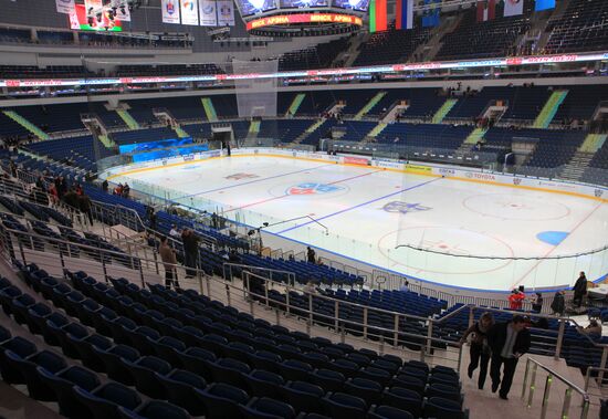 Minsk-Arena newly constructed indoor sport complex's ice rink