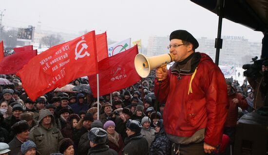 Rally in Kaliningrad against vehicle tax hike