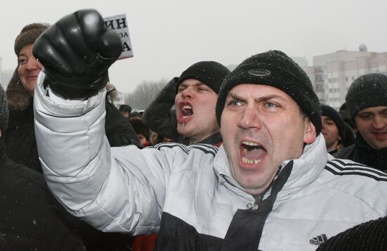Rally in Kaliningrad against vehicle tax hike