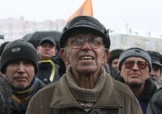 Rally in Kaliningrad against vehicle tax hike