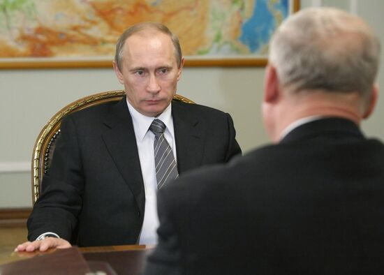 Vladimir Putin meets with Vladimir Grodetsky