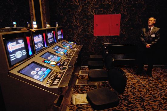 Slot machines at Orakul casino