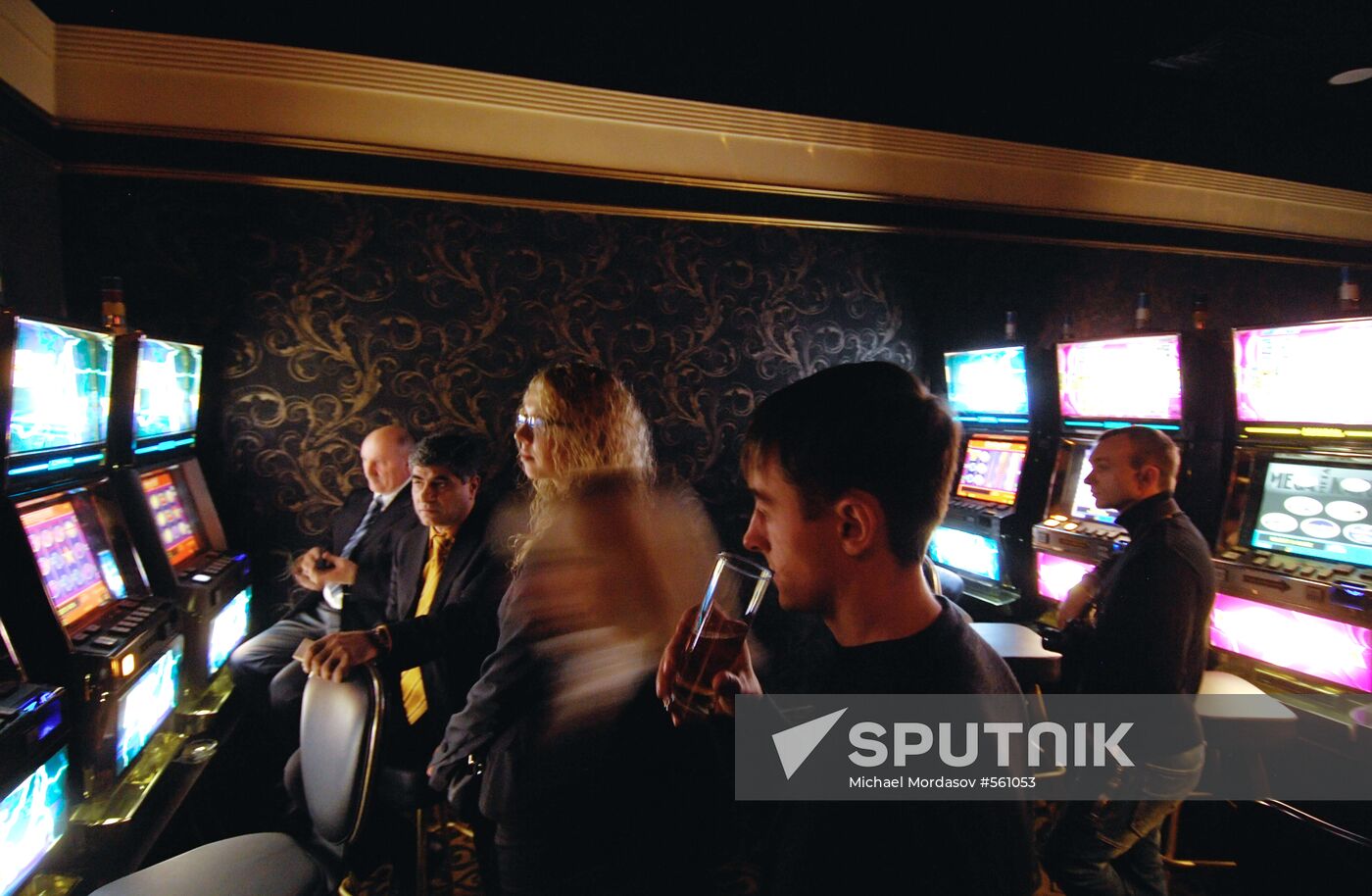 Visitors in Orakul casino