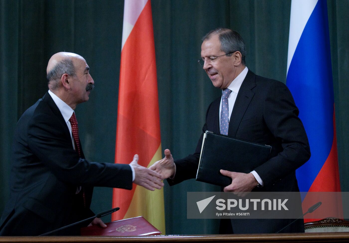 Sergei Lavrov and Murat Dzhioev