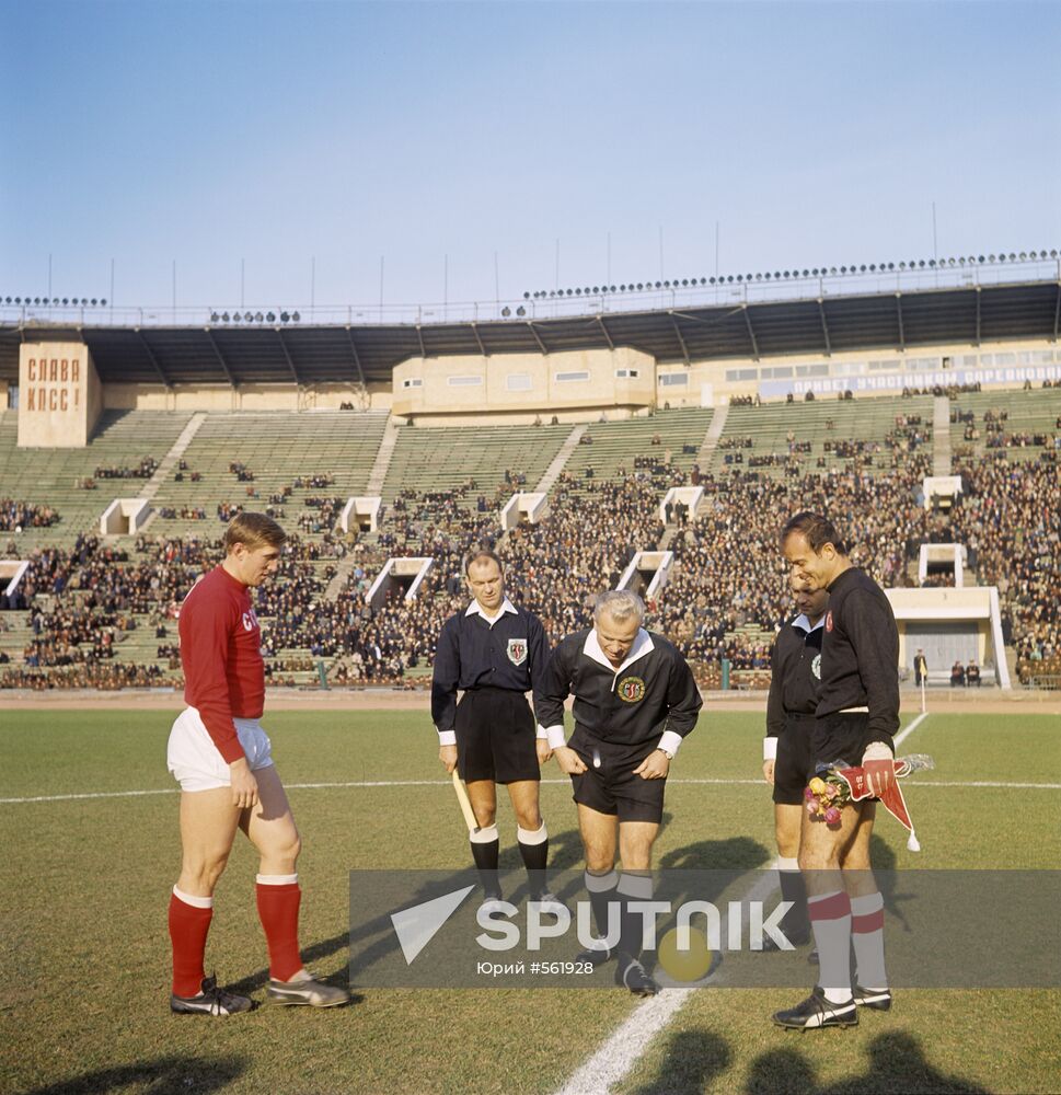 USSR vs. Austria football match