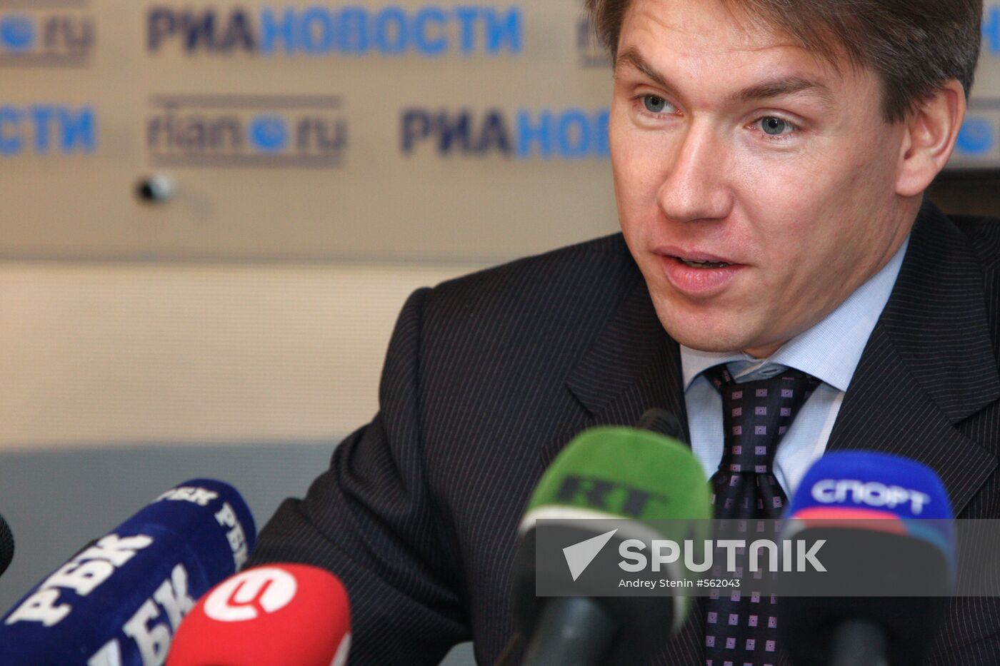 Alexei Sorokin's news conference