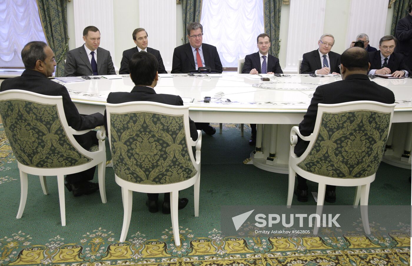 Dmitry Medvedev meets with Bharrat Jagdeo