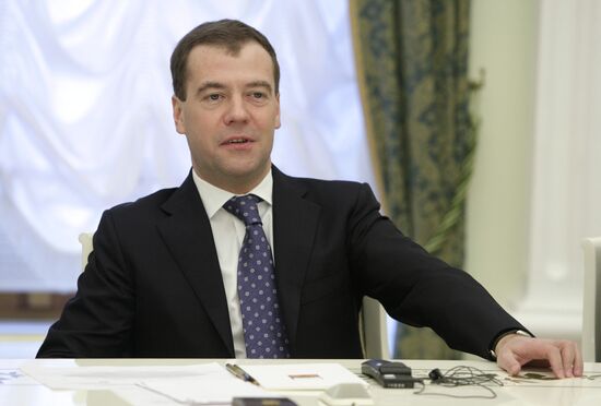 Dmitry Medvedev meets with Bharrat Jagdeo