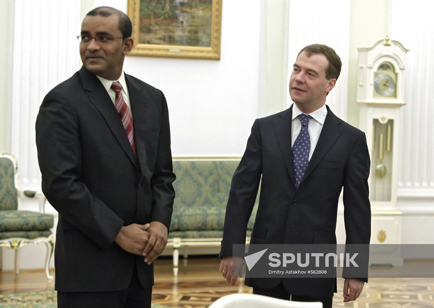 Dmitry Medvedev meets with Bharrat Jagdeo