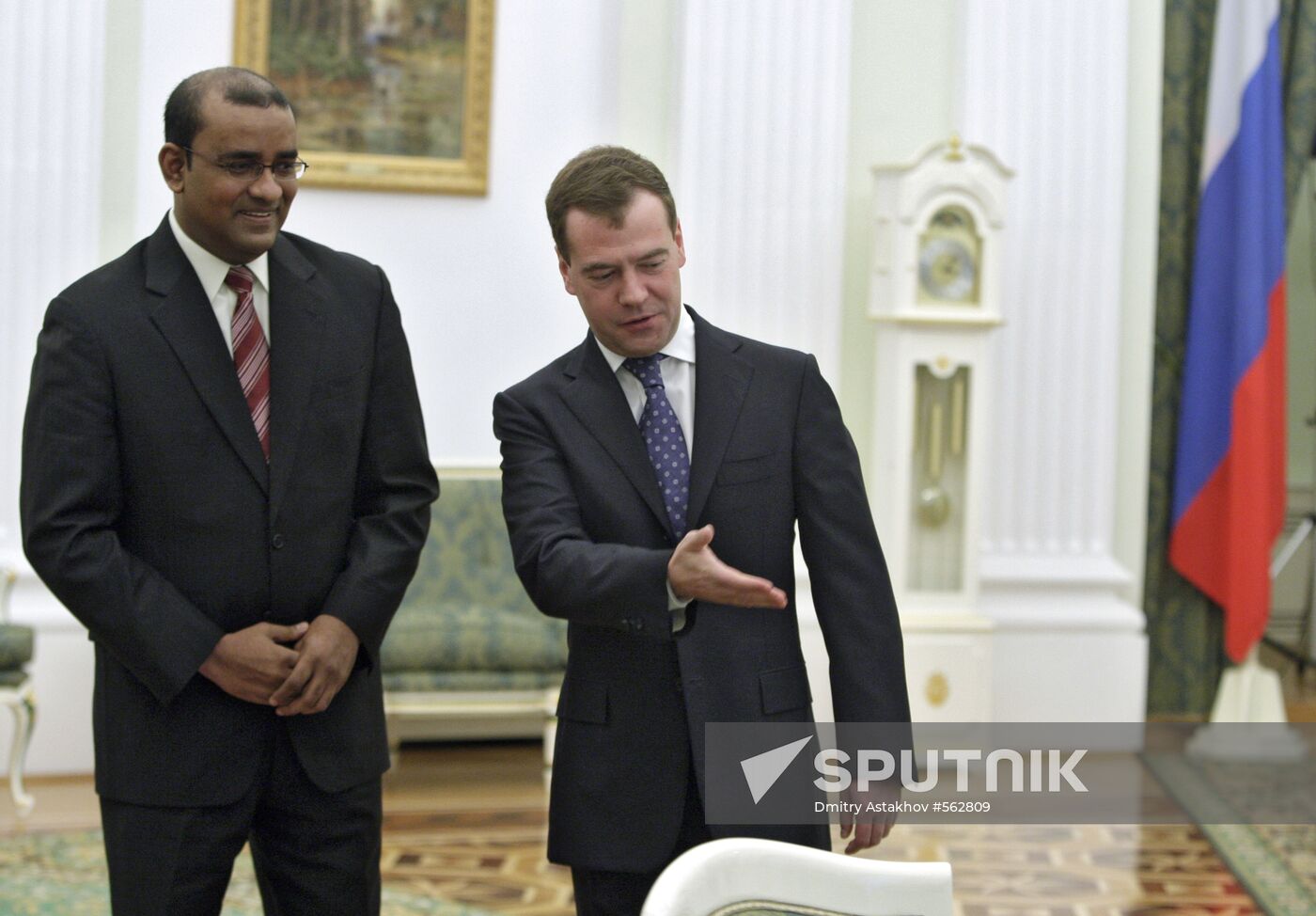 Dmitry Medvedev meets with Bharrat Jagdeo