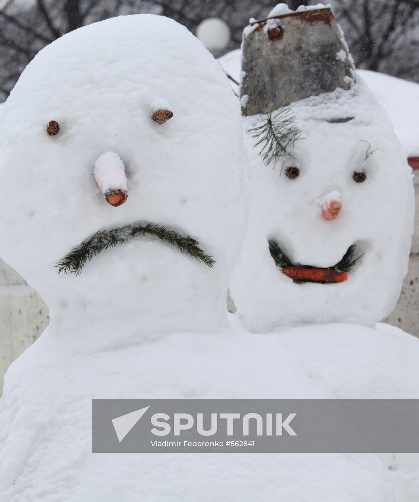 "Snowmen parade" at The Natalia Sats Children's Musical Theater