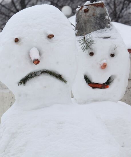 "Snowmen parade" at The Natalia Sats Children's Musical Theater