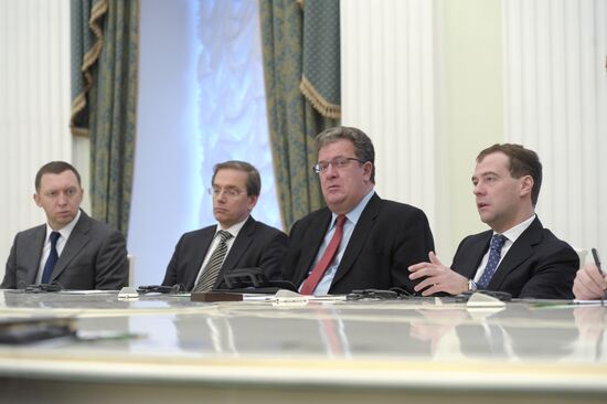 Dmitry Medvedev meets with Bharrat Jagdeo
