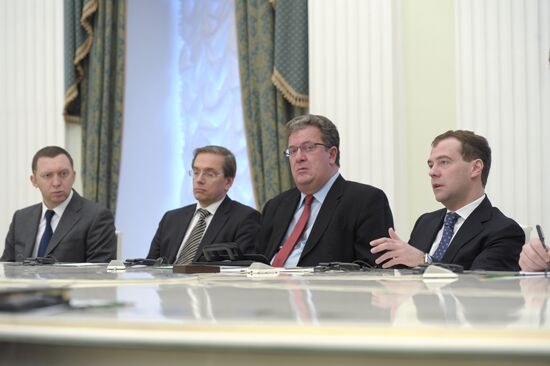 Dmitry Medvedev meets with Bharrat Jagdeo