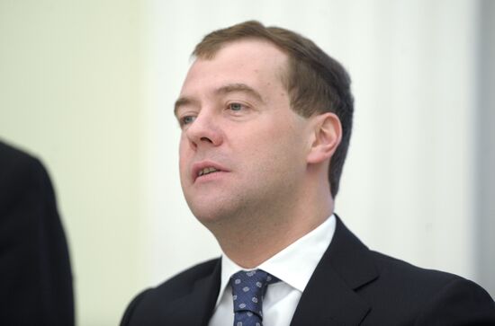 Dmitry Medvedev meets with Bharrat Jagdeo