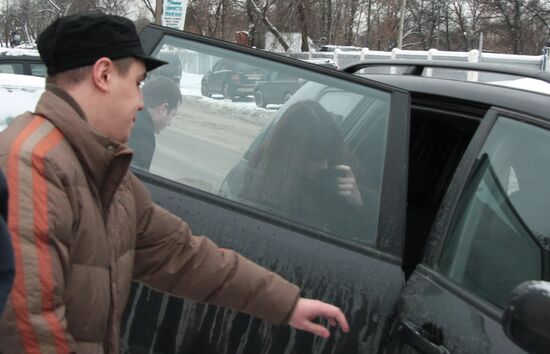 Police major Denis Yevsyukov's wife Karine