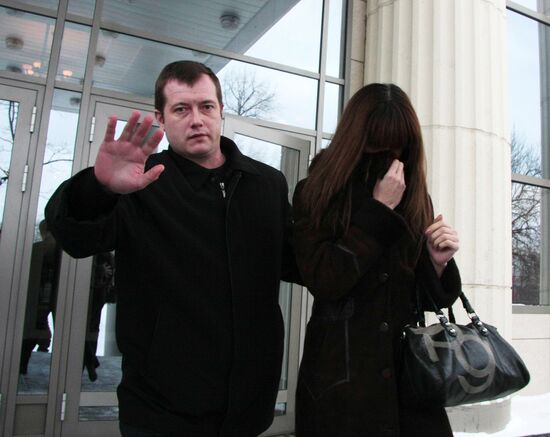 Police major Denis Yevsyukov's wife Karine