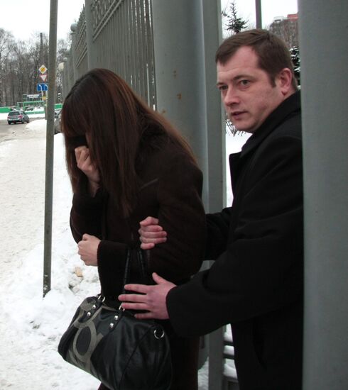 Police major Denis Yevsyukov's wife Karine