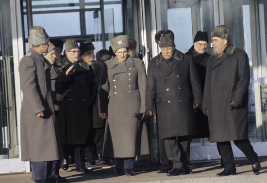 Leonid Brezhnev, Vladimir Shatalov, Boris Volynov, Alexei Yeliseyev, Evgeny Khrunov