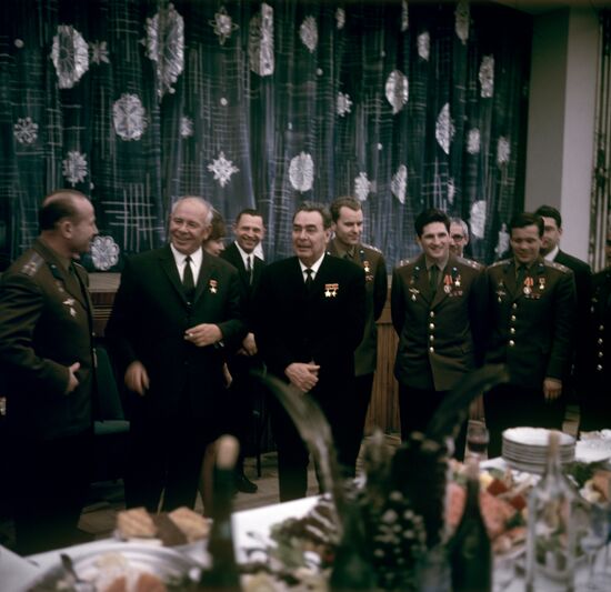 L.I.Brezhnev and N.V.Podgorny