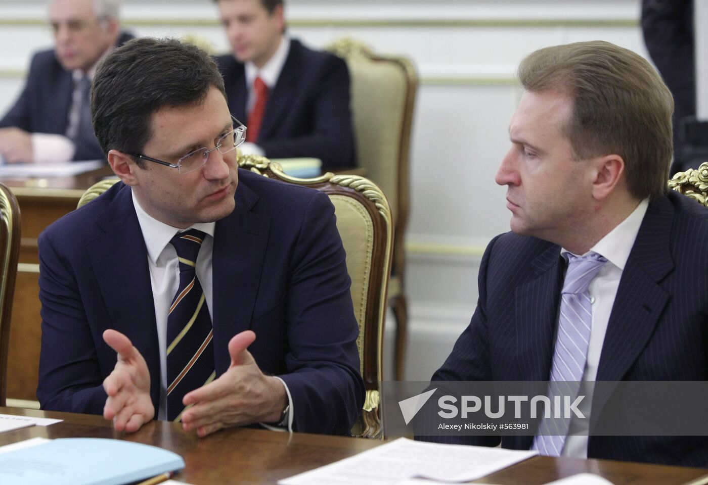 Alexander Novak and Igor Shuvalov