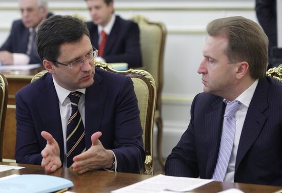 Alexander Novak and Igor Shuvalov