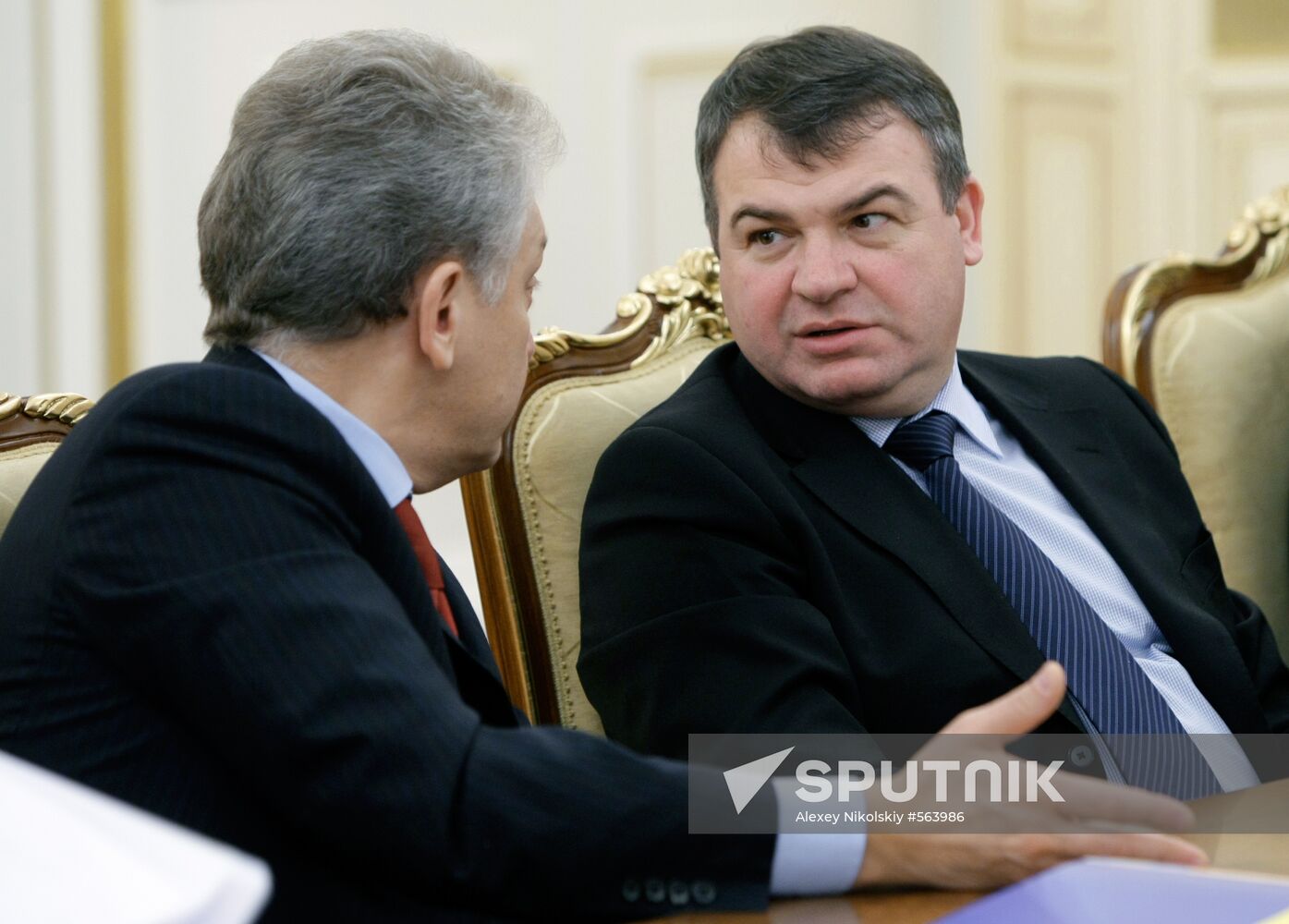 Viktor Khristenko and Anatoly Serdyukov