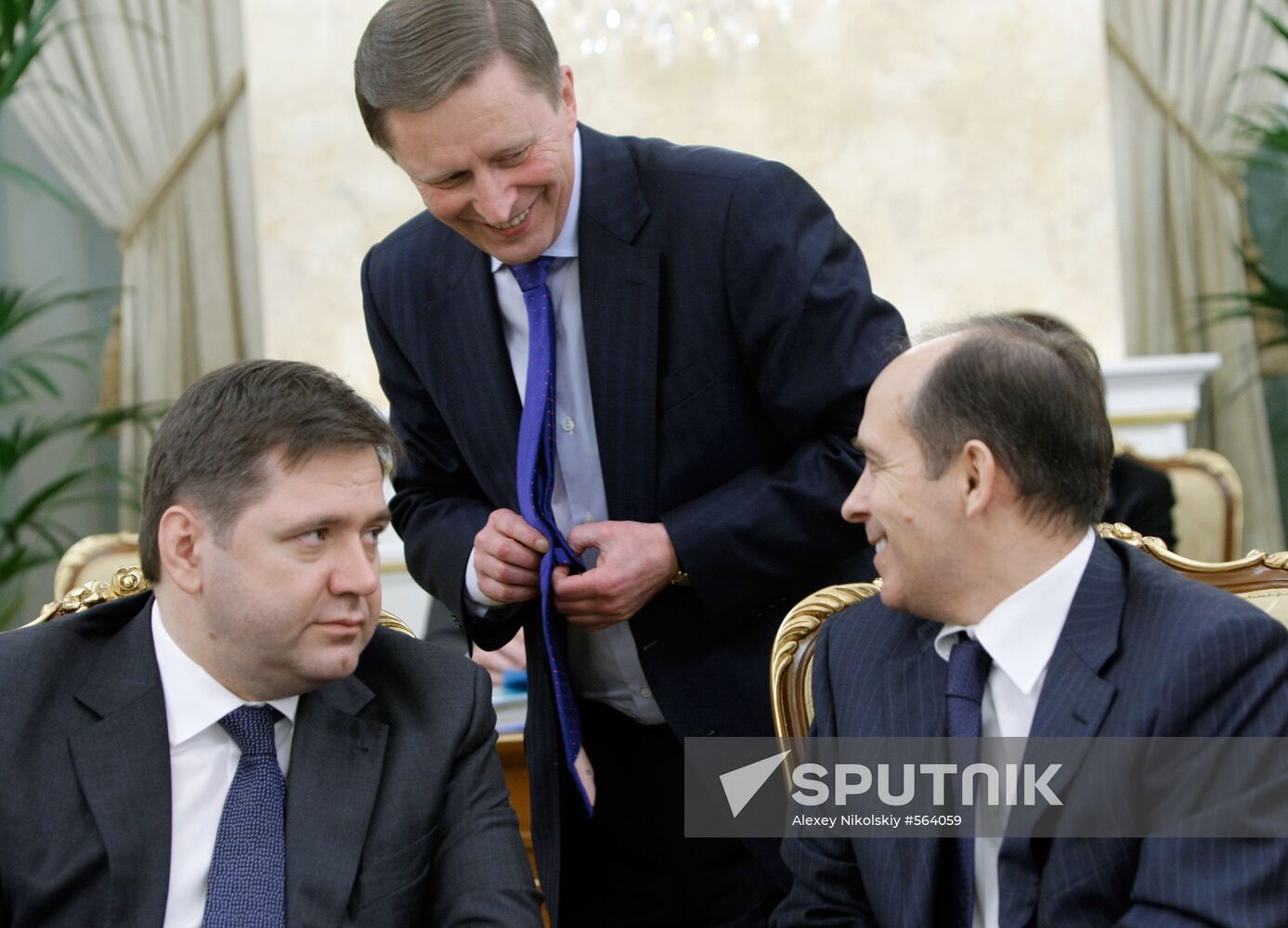 Sergei Shmatko, Sergei Ivanov and Alexander Bortnikov