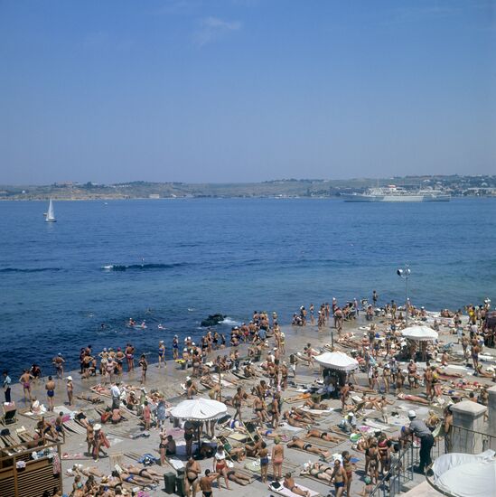 A beach in Sevastopol