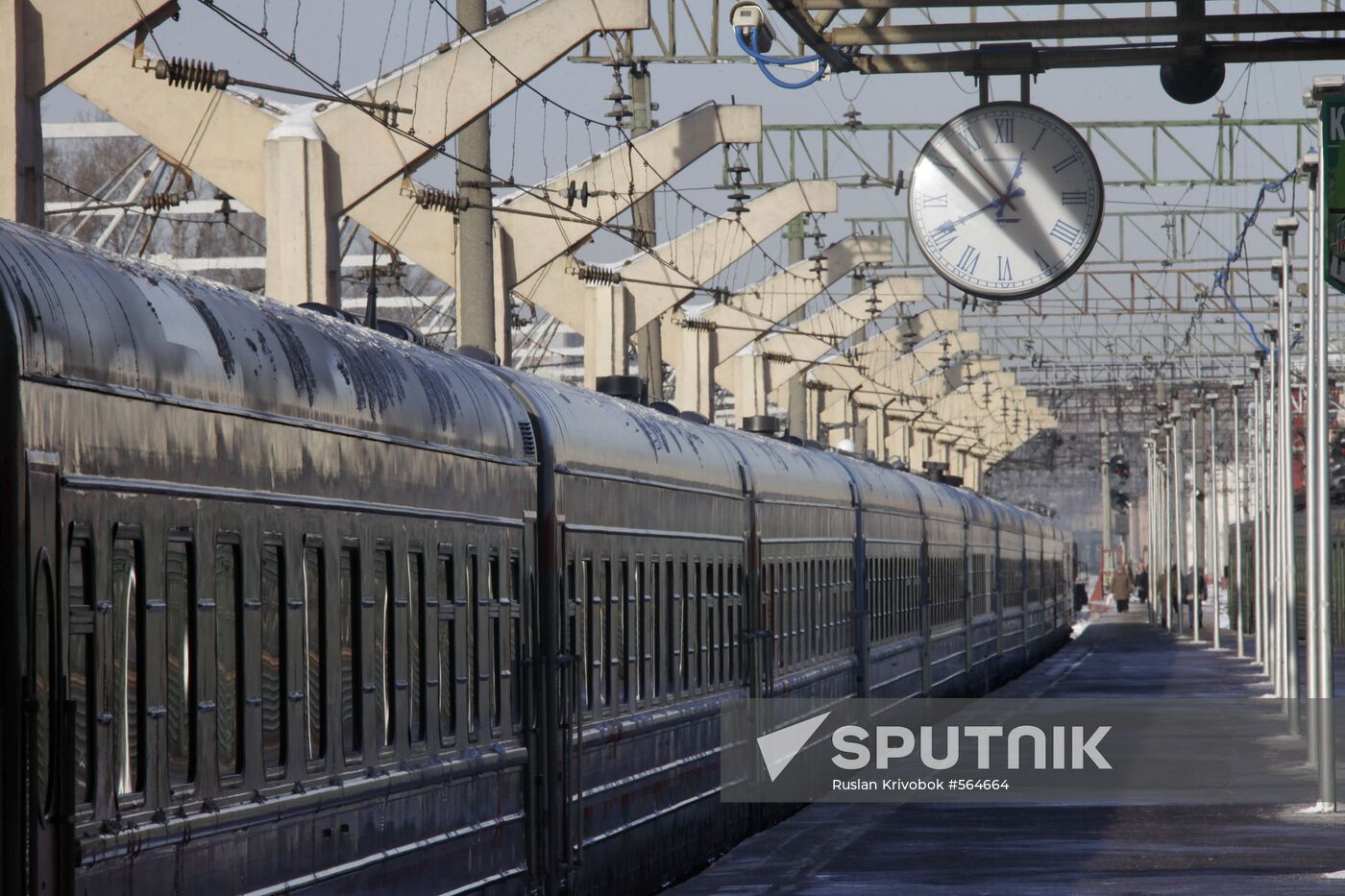 Platform at Leningradsky railway station